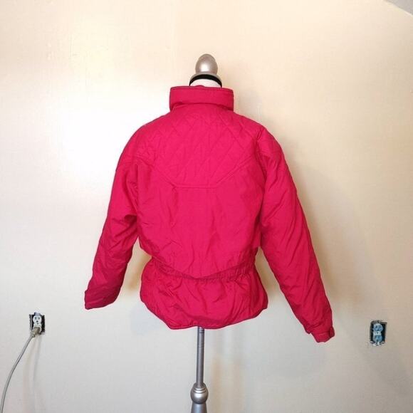 Nordica Size 6 Red Puffy Coat Vintage Winter Warm Snowmobile Snowboard Skiing - Picture 6 of 15